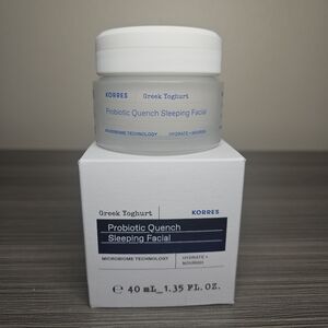 Korres Probiotic Quench Sleeping Facial New w/ Box 1.35oz